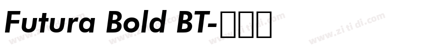 Futura Bold BT字体转换